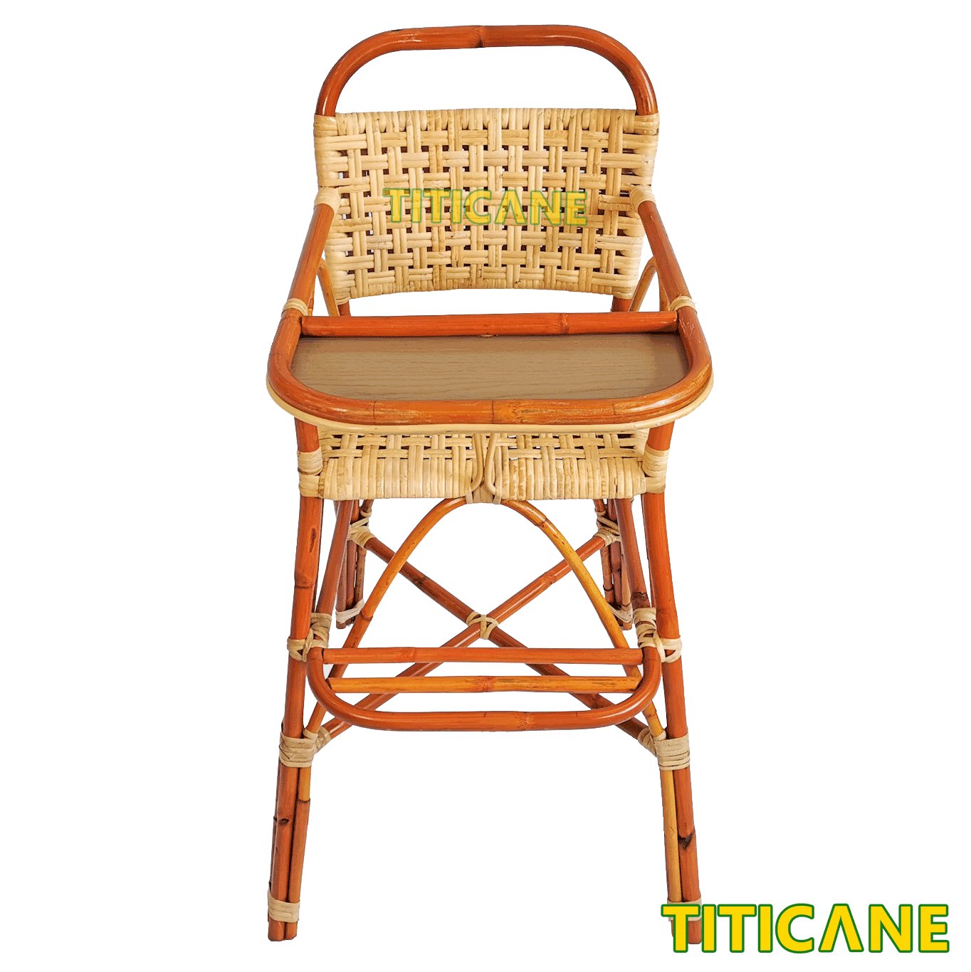 TITICANE Baby Feeding Chair Tray Kerusi Makan Bayi Rattan Dahan